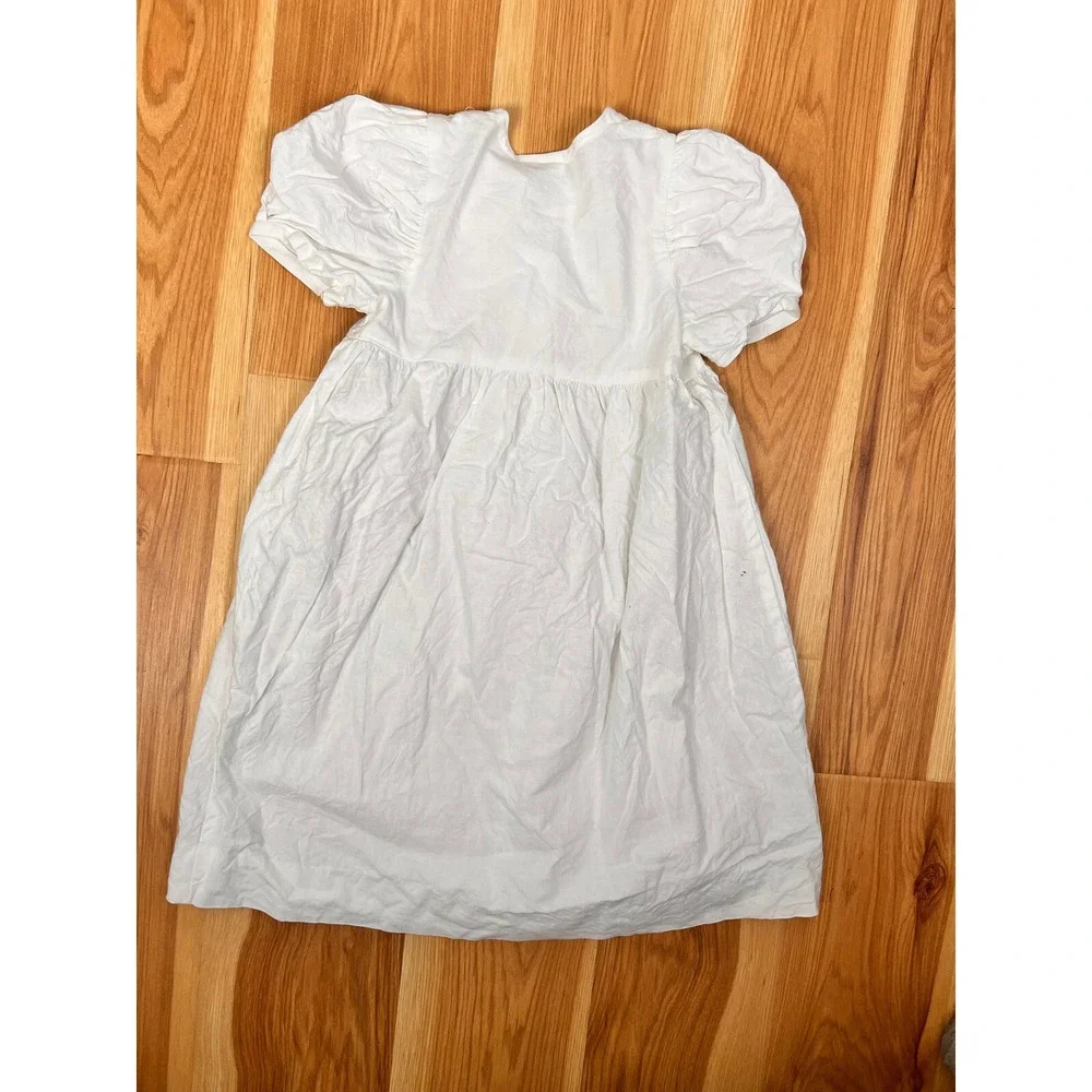 Vintage Allison Rose Girls Dress Size 4‎ White Embroidered Collar